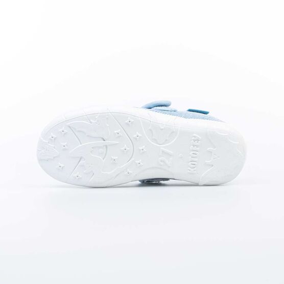 431158-13 Текстильная обувь для девочки голубой фото №3