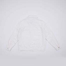 07805001-40 Джинсовая куртка для девочки бежевый для девочки бежевый фото №2