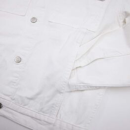 07805001-40 Джинсовая куртка для девочки бежевый для девочки бежевый фото №4