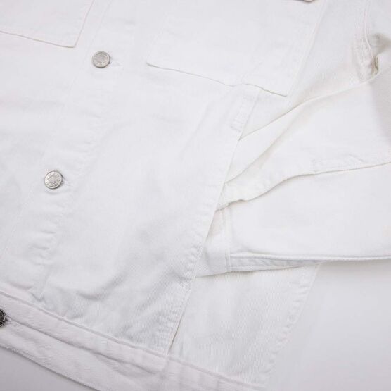 07805001-40 Джинсовая куртка для девочки бежевый для девочки бежевый фото №4