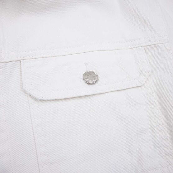 07805001-40 Джинсовая куртка для девочки бежевый для девочки бежевый фото №5