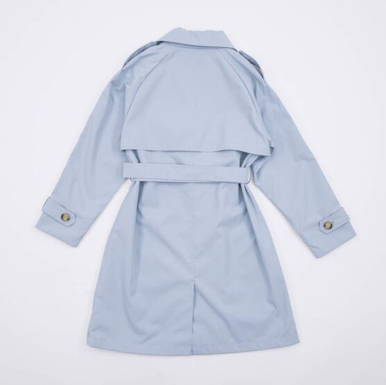 07806001-40 Плащ для девочки голубой для девочки голубой фото №2