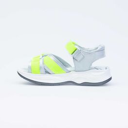 622505-22 Босоножки для девочки для девочки срб-жел фото №2