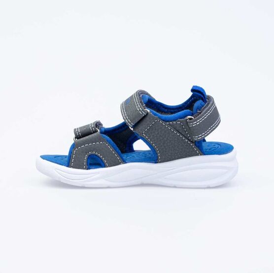324021-13 Пляжная обувь с LED-подсветкой для мальчики сер-син фото №2