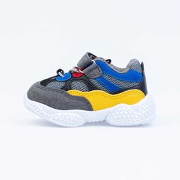 144147-72 Кроссовки для мальчики сер-цве фото №2