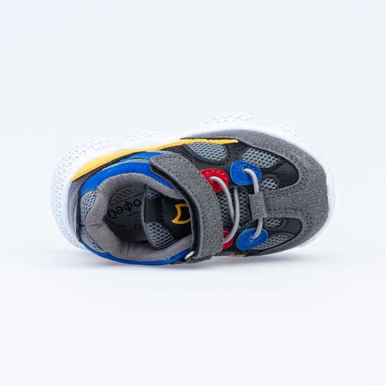 144147-72 Кроссовки для мальчики сер-цве фото №4