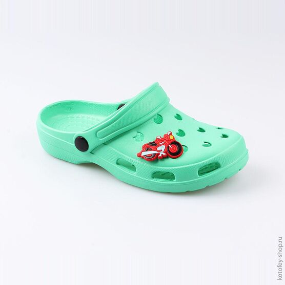 03014004-40 Украшение для обуви Мото красный для мальчики красный фото №2