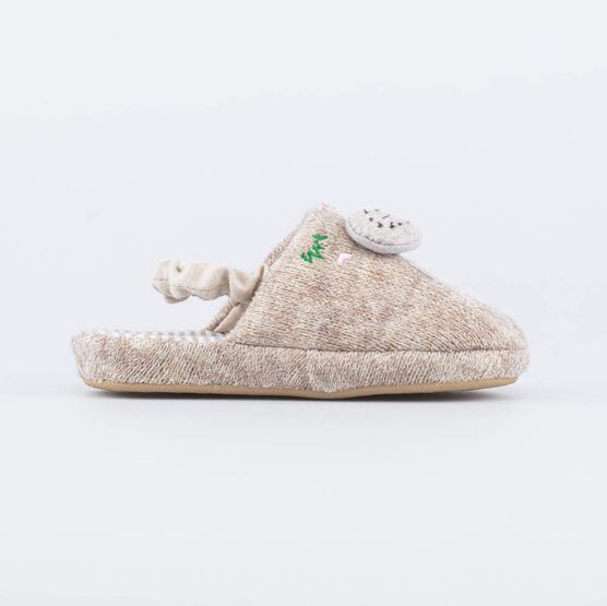 331284-11 Домашние тапочки Принцесса Сова для девочки светло-коричневый фото №2