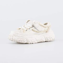 534056-11 Кеды на массивной подошве Байк для девочки бежевый