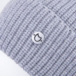 07711401-41 Серая однослойная шапка с отворотом для универсальные серый фото №2