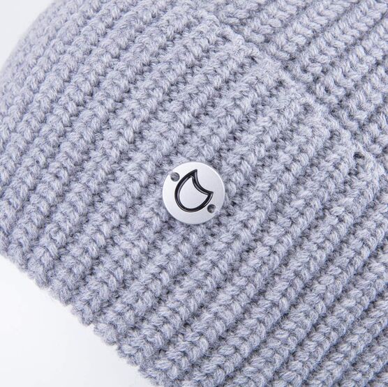 07711401-41 Серая однослойная шапка с отворотом для универсальные серый фото №2