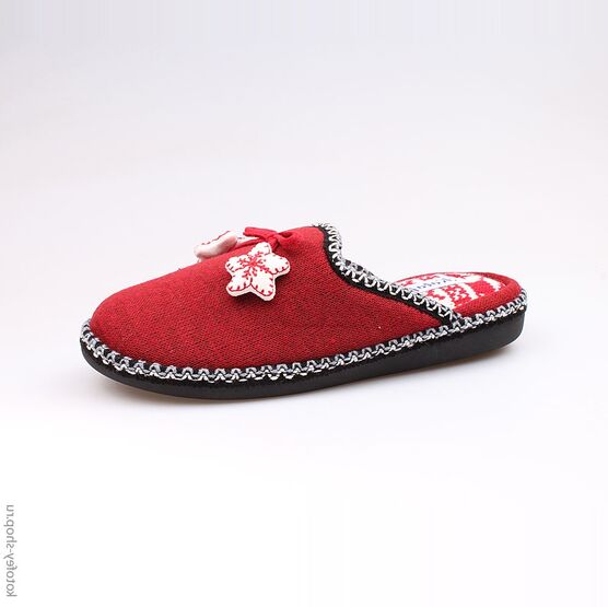 731021-11 Тапочки красные для девочки красный