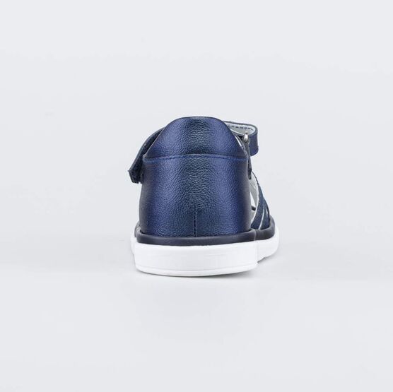 322153-21 Босоножки кожаные для девочки для девочки синий фото №5