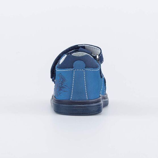 322156-21 Сандалии из натурального нубука для мальчики синий фото №5