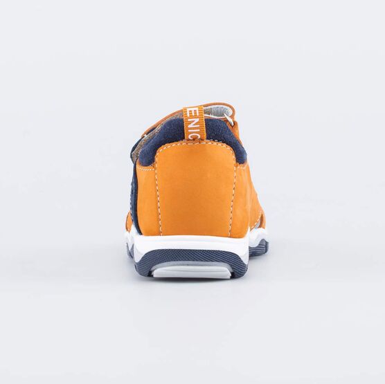 322159-22 Сандалии из натурального нубука для мальчики ора-син фото №5