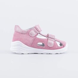 322161-21 Кожаные сандалии для девочки розовый фото №2