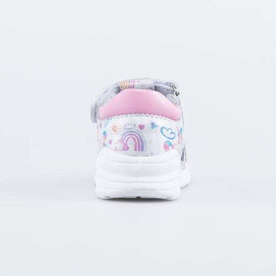 322162-21 Кожаные босоножки для девочки для девочки срб-роз фото №5