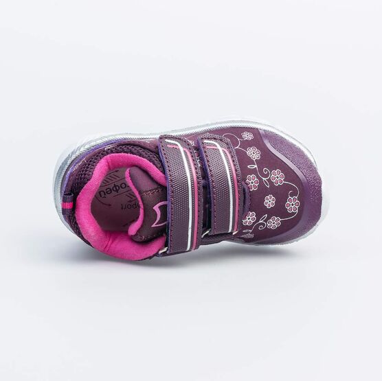 144114-72 Кроссовки для девочки бордовый фото №4