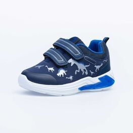 344245-72 Кроссовки с LED-подсветкой на подошве для мальчики светло-синий