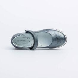 532201-22 Туфли для девочки серый фото №4