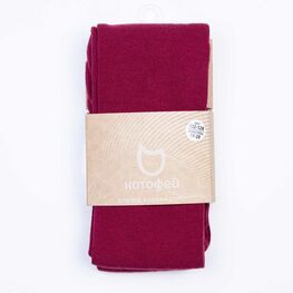 07032436-40 Базовые колготки для девочки бордовые для универсальные бордовый фото №2