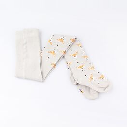 07832484-40 Колготки детские хлопок светло-серые для девочки светло-серый