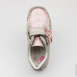 332040-22 Полуботинки для девочки серый фото №4