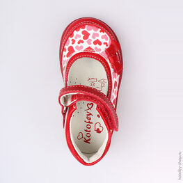 332089-21 Туфли для девочки красный фото №4