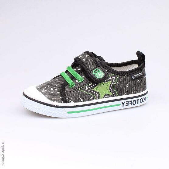 341014-11 Кеды для мальчики чер-зел