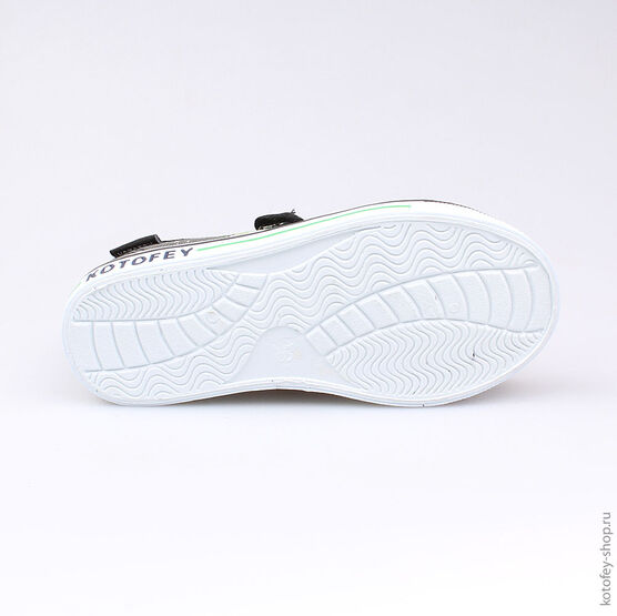 341014-11 Кеды для мальчики чер-зел фото №3