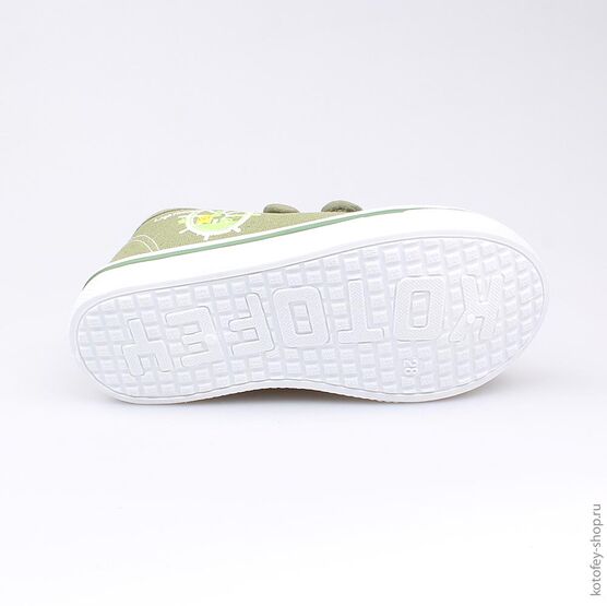 341021-11 Кеды для мальчики оливковый фото №3