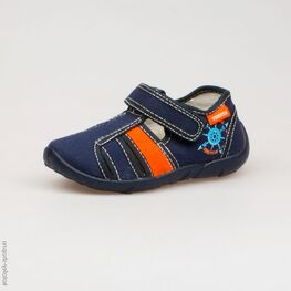 421005-17 Сандалии текстильные для мальчики син-ора