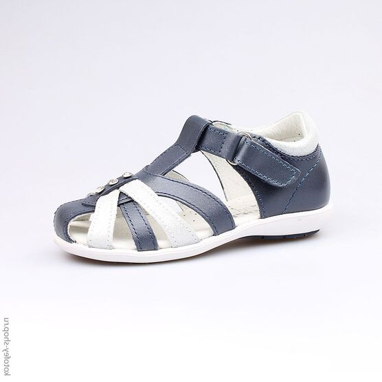 422049-24 Босоножки для девочки син-срб