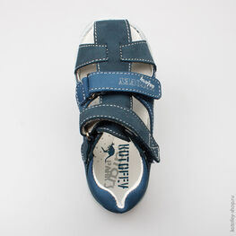 422059-21 Сандалии для мальчики светло-синий фото №4