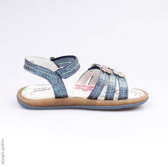 423004-21 Босоножки для девочки светло-синий фото №2