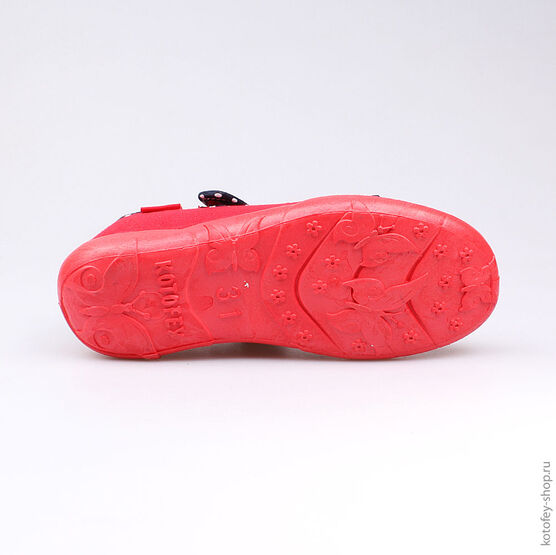 431092-11 Текстильная обувь для девочки красный фото №3