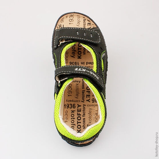 522053-21 Сандалии для мальчики чер-сал фото №4