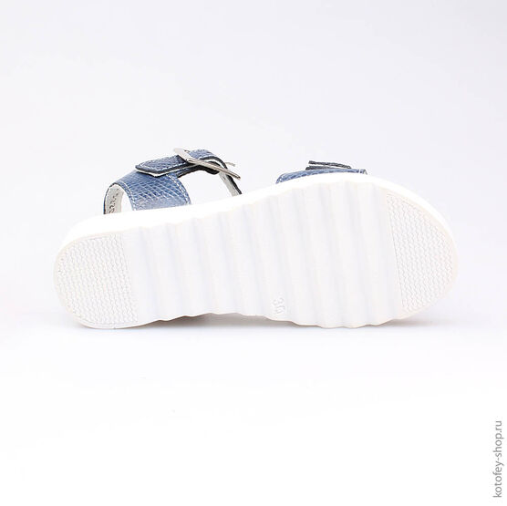 522092-22 Босоножки для девочки светло-синий фото №3