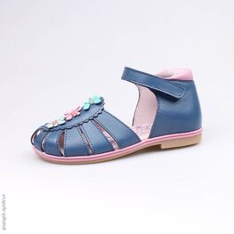 522094-21 Босоножки для девочки светло-синий