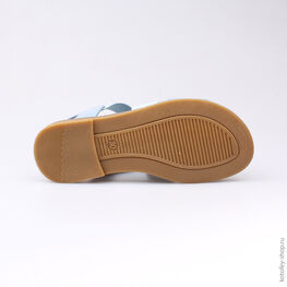 524013-23 Босоножки для девочки голубой фото №3