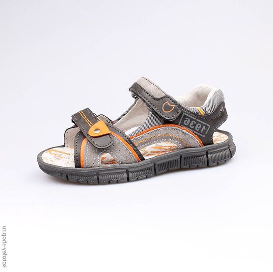 524019-23 Сандалии для мальчики сер-ора