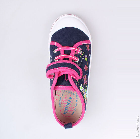 541018-11 Кеды для девочки син-фук фото №4