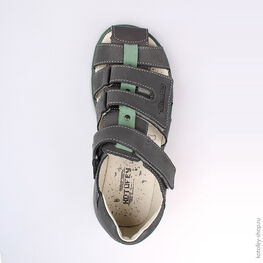 622046-23 Сандалии для мальчики серый фото №4