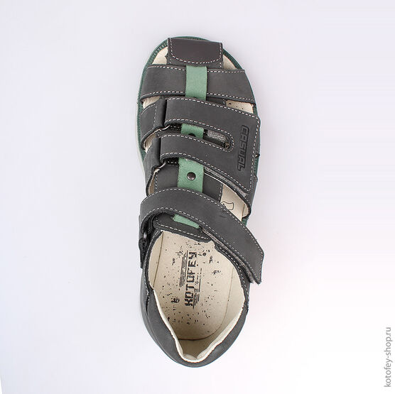 622046-23 Сандалии для мальчики серый фото №4