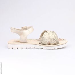 623012-21 Босоножки для девочки золотой фото №2