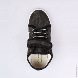 631041-13 Кеды для мальчики черный фото №4