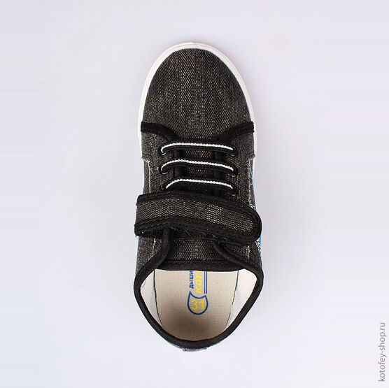 631041-13 Кеды для мальчики черный фото №4