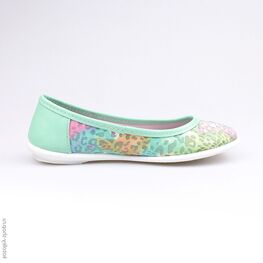 632225-21 Туфли для девочки зел-цве фото №2