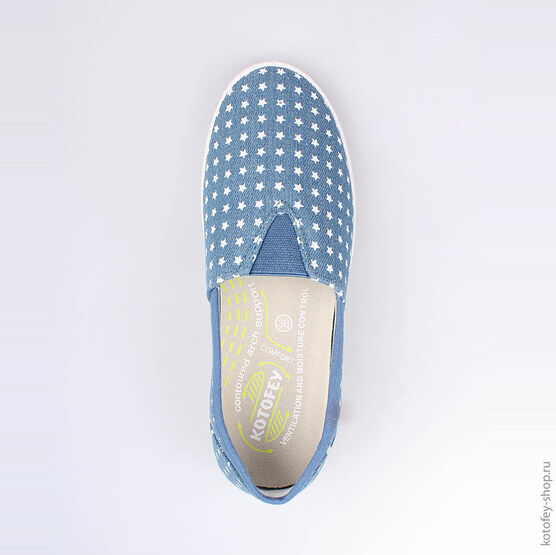 731002-15 Кеды для девочки голубой фото №4