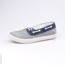 731007-11 Кеды для девочки син-бел